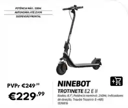 Radio Popular ninebot trotinete e2 e ii promoção