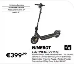 Radio Popular ninebot trotinete e2 pro e promoção