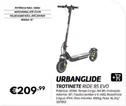 Radio Popular urbanglide trotinete ride 85 evo promoção