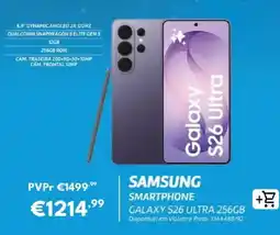 Radio Popular samsung smartphone galaxy s26 ultra 256gb promoção