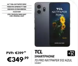 Radio Popular Tcl smartphone 70 pro nxtpaper 512 azul promoção