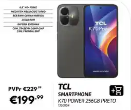 Radio Popular tcl smartphone k70 power 256gb preto promoção