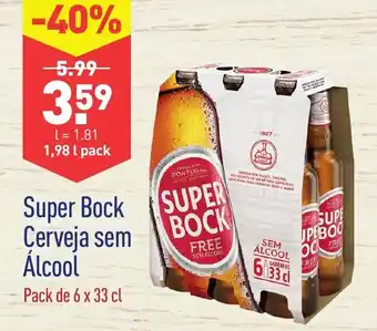 ALDI Super Bock Cerveja sem Álcool 6x33cl promoção