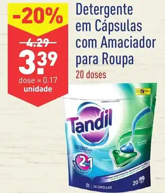 Detergente em Cápsulas com Amaciador para Roupa 20 doses