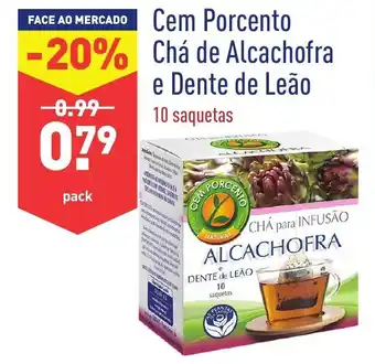 ALDI Cem Porcento Chá de Alcachofra e Dente de Leão c/10 promoção