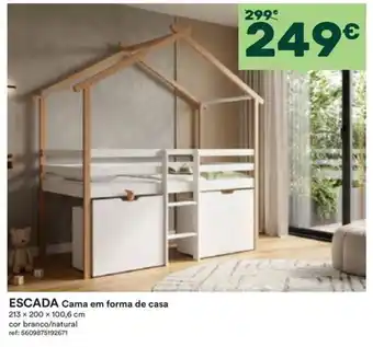 Escada cama em forma de casa