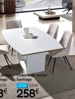 Hiper Centro do Móvel Cadeira de Jantar Santiago promoção
