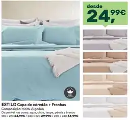Moviflor Estilo Capa de edredão + Fronhas promoção