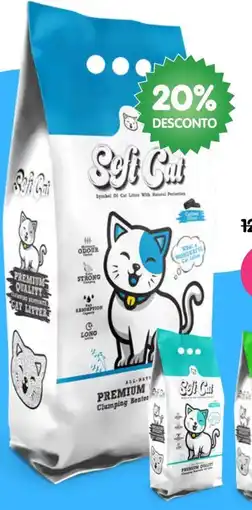 Petoutlet Soft Cat Premium Clumping Bentonite promoção