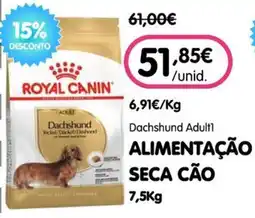 Petoutlet royal canin dachshund adult promoção