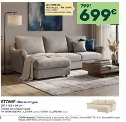 Moviflor Stowe Chaise-longue promoção
