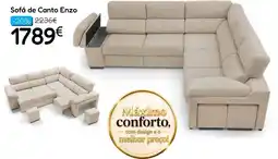 Hiper Centro do Móvel Sofá de Canto Enzo promoção
