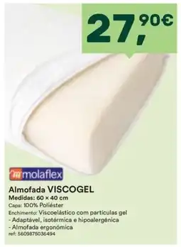 Moviflor Almofada viscogel mola flex promoção