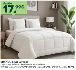 Moviflor branco liso edredão promoção