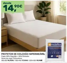 Moviflor Protetor de colchão impermeável mola flex promoção