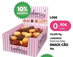 Petoutlet Lambarices snack cup cakes promoção