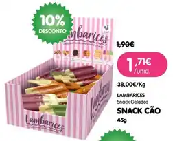 Petoutlet Lambarices Snack Gelados Snack Cão promoção