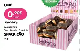 Petoutlet Lambarices snack bolacha chocolate promoção
