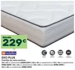 Moviflor mola flex eko plus colchão de mola contínua promoção