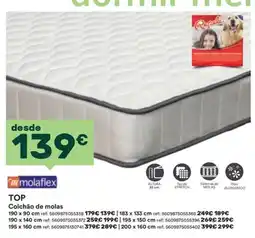 Moviflor Colchão de molas mola flex top promoção