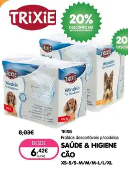 Petoutlet trixie fraldas descartáveis p/cadelas promoção