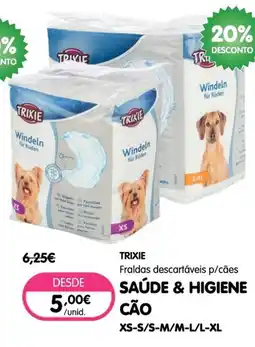 Petoutlet Trixie fraldas descartáveis p/cães promoção