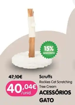 Petoutlet scruffs rockies cat scratching tree cream promoção
