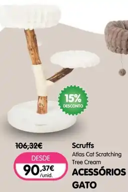 Petoutlet scruffs atlas cat scratching tree cream promoção