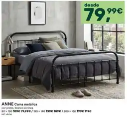Moviflor Anne cama metálica promoção