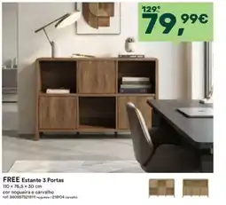 Moviflor Free estante 3 portas promoção