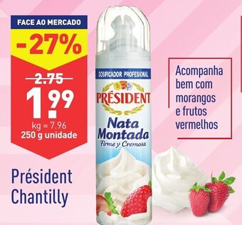ALDI Président Chantilly 250g promoção