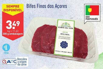ALDI Bifes Finos dos Açores 300g promoção