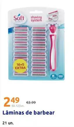 Action Soft - laminas de barbear promoção