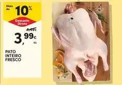 Continente Bom dia Pato - inteiro fresco promoção