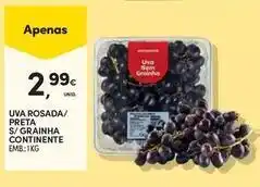 Continente - uva rosada/ preta s/ grainha