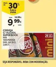 Continente Bom dia Mini - cerveja c/ alcool super bock promoção