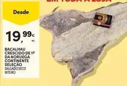 Continente Bom dia Continente - bacalhau crescido de 18 norruega selecao promoção