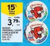 Continente Bom dia A vaca que ri - queijo original/light a vaca que ri promoção