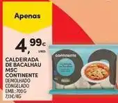 Continente Bom dia Continente - caldeirada de bacalhau msc promoção