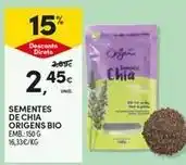 Continente Bom dia Origens bio - sementes de chia promoção