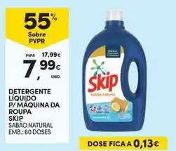 Continente Bom dia Skip - detergente líquido p/maquina da roupa promoção
