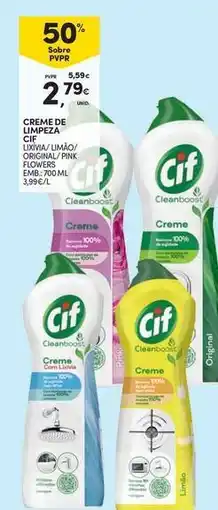 Continente Bom dia Cif - creme de limpeza promoção
