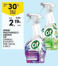 Continente Bom dia Cif - spray multiusos c/ aroma promoção