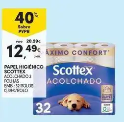 Continente Bom dia Scottex - papel higiénico promoção