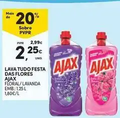 Continente Bom dia Ajax - lava tudo festa das flores promoção