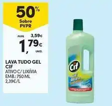Continente Bom dia Cif - lava tudo gel promoção
