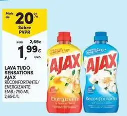 Continente Bom dia Ajax - lava tudo sensations promoção