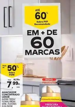 Continente Bom dia Lenor - amaciador concentrado promoção
