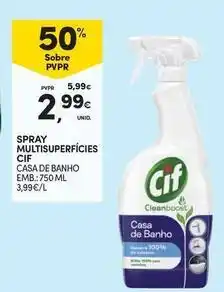 Continente Bom dia Cif - spray multisuperficies promoção