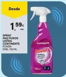 Continente Bom dia Continente - spray multiusos lixivia promoção
